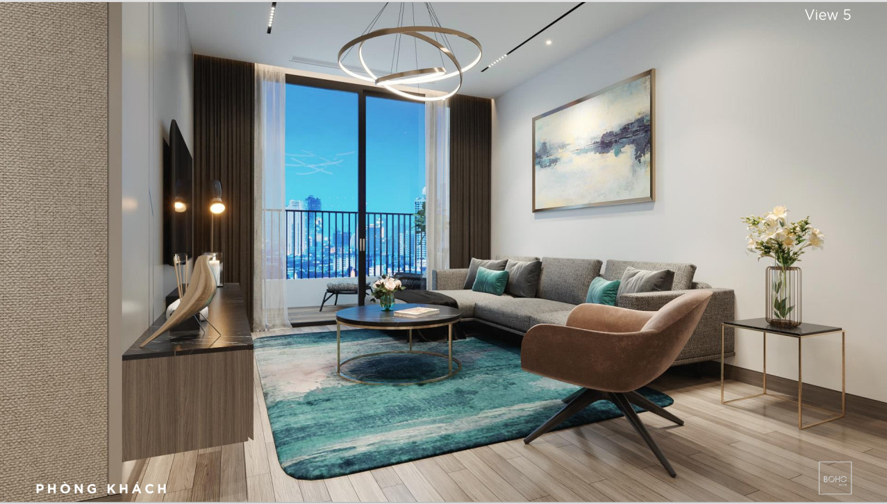 A corner 4-bedroom apartment with a view of West Lake in the N01T7 building for rent 2