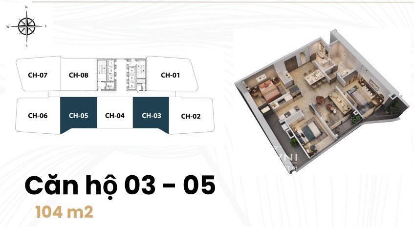Bán căn số 05 tòa N01T6 Ngoại Giao Đoàn, 104m2, 3 phòng ngủ, đủ đồ. 2