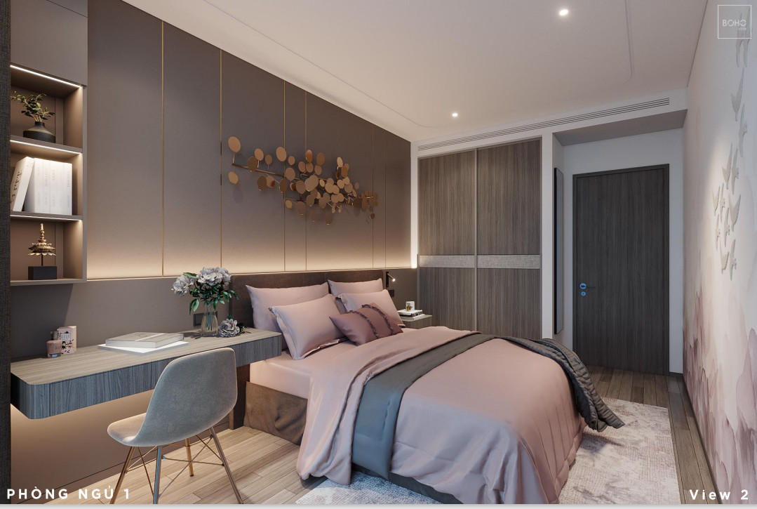 Cho thuê căn góc 01, 4 phòng ngủ ban công Đông Bắc tòa N01T6 5