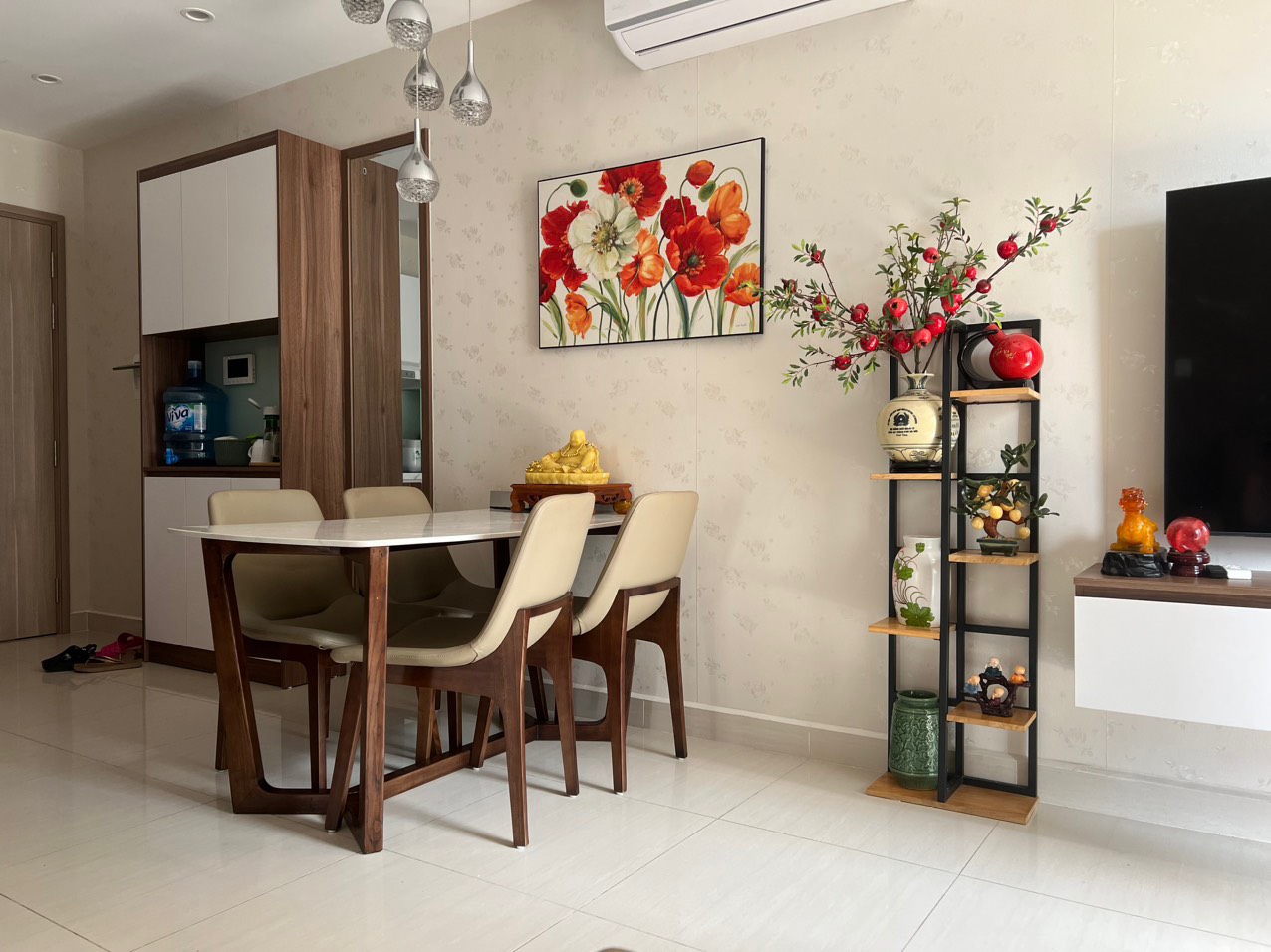 Cho thuê căn góc 3PN/90m2 tầng cao view đẹp, full đồ mới tại A1 An Bình City 4