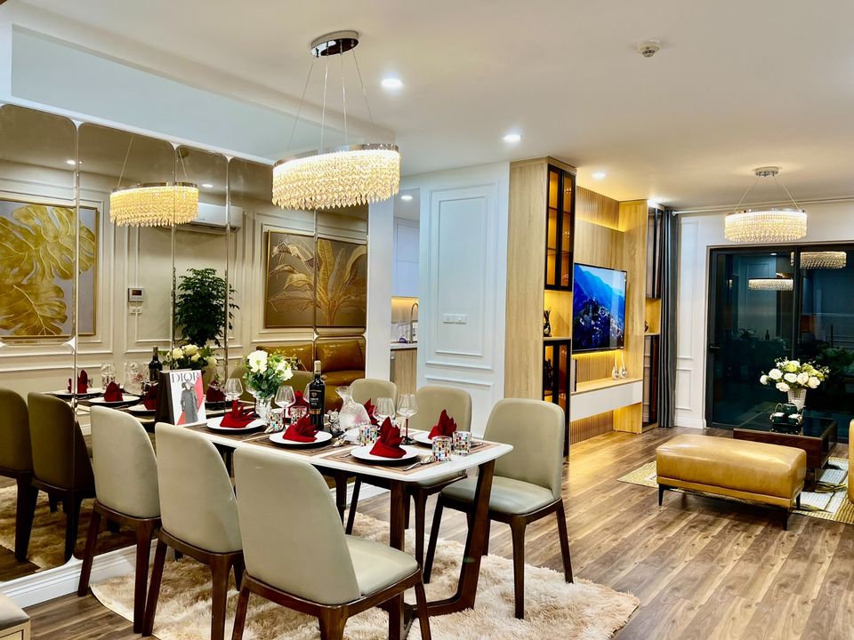 Cho thuê căn hộ 3 ngủ 114m2 full đồ nhập khẩu view đẹp tòa A8 An Bình City 2