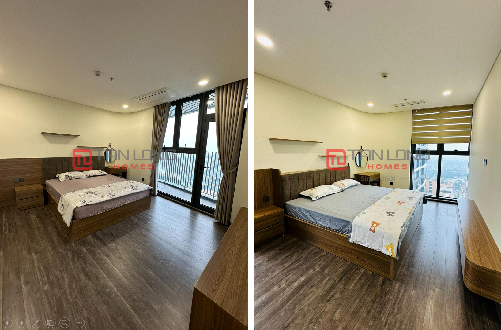 Cho thuê căn hộ 4 ngủ 142.9m2 full đồ mới view công viên Hòa Bình tòa N01T7 4