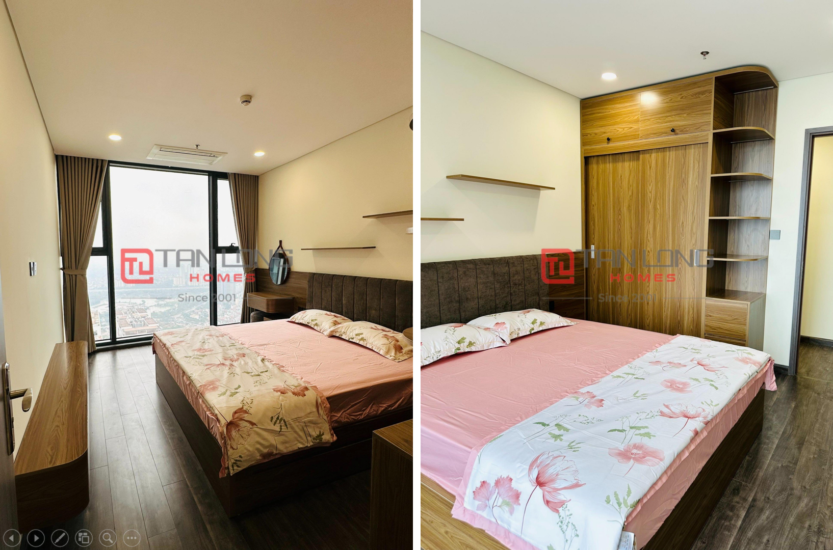 Cho thuê căn hộ 4 ngủ 142.9m2 full đồ mới view công viên Hòa Bình tòa N01T7 6