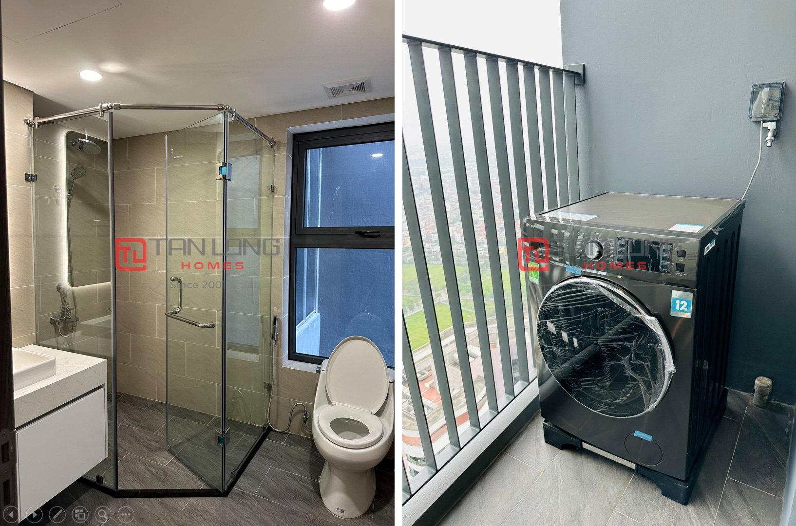 Cho thuê căn hộ 4 ngủ 142.9m2 full đồ mới view công viên Hòa Bình tòa N01T7 8