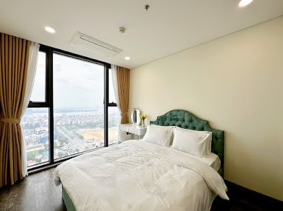 High-floor 3-bedroom apartment, 105m2, with a view of West Lake, in the N01T7 Han Jardin building for rent 7