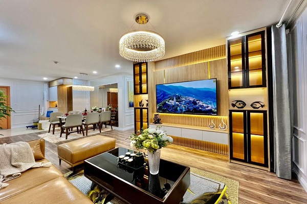 Cho thuê căn hộ 3 ngủ 114m2 full đồ nhập khẩu view đẹp tòa A8 An Bình City