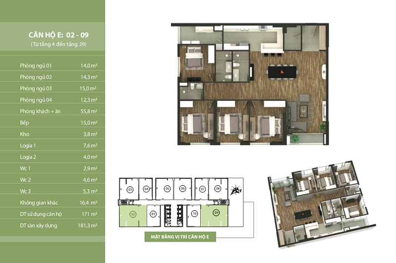 thiết kế cho thuê chung cư N03 - T2 ngoại giao đoàn