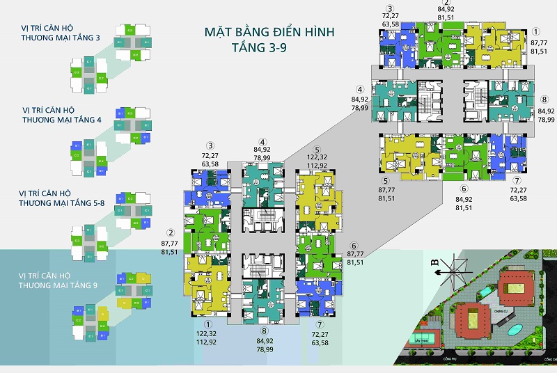 Mặt tòa căn hộ chung cư N04A Ngoại Giao Đoàn