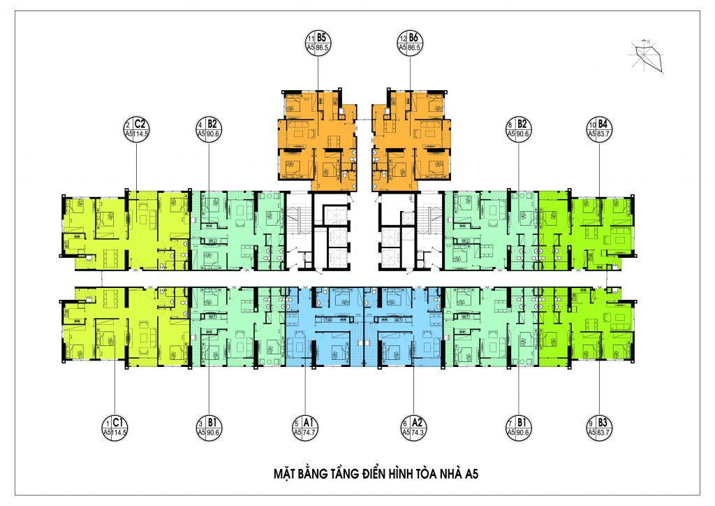 Mặt bằng tòa A5 chung cư An Bình City