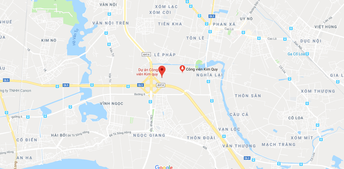 Location of Kim Quy Park