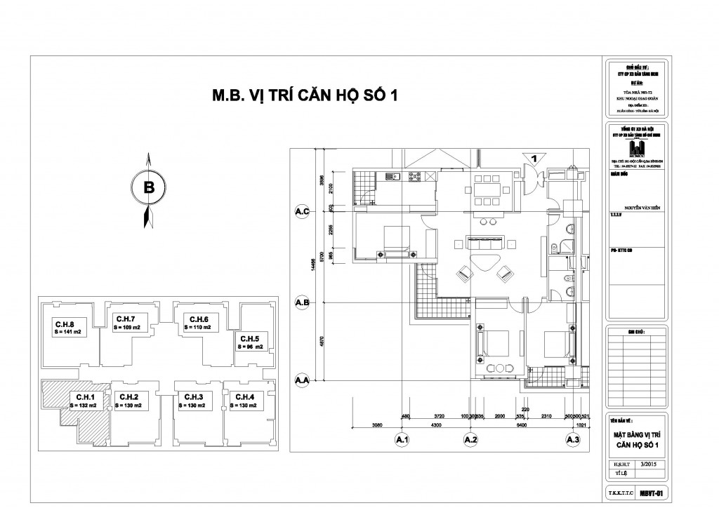 Mặt bằng căn hộ 01