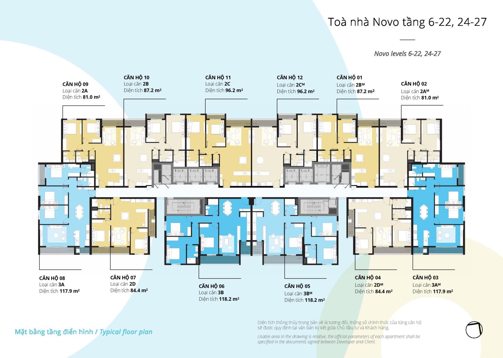 Mặt bằng chung cư Novo Kosmo