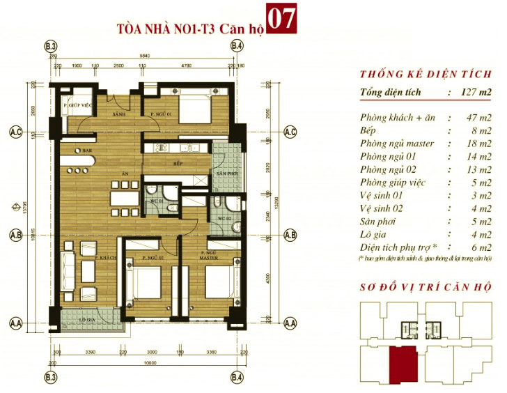 mặt bằng căn hộ 07 chung cư n01t3 ngoại giao đoàn