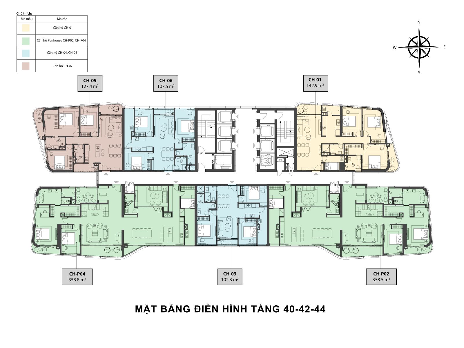 mặt bằng chung cư n01t6 ngoại giao đoàn