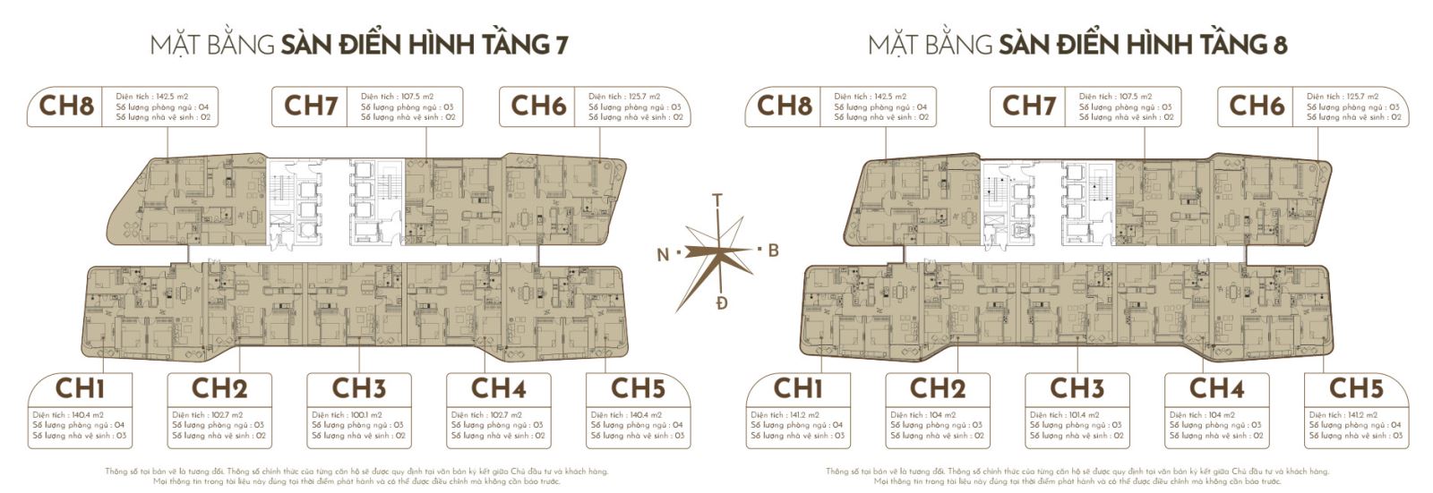 Mặt bằng tầng 7 chung cư Han Jardin N01T7 Ngoại Giao Đoàn