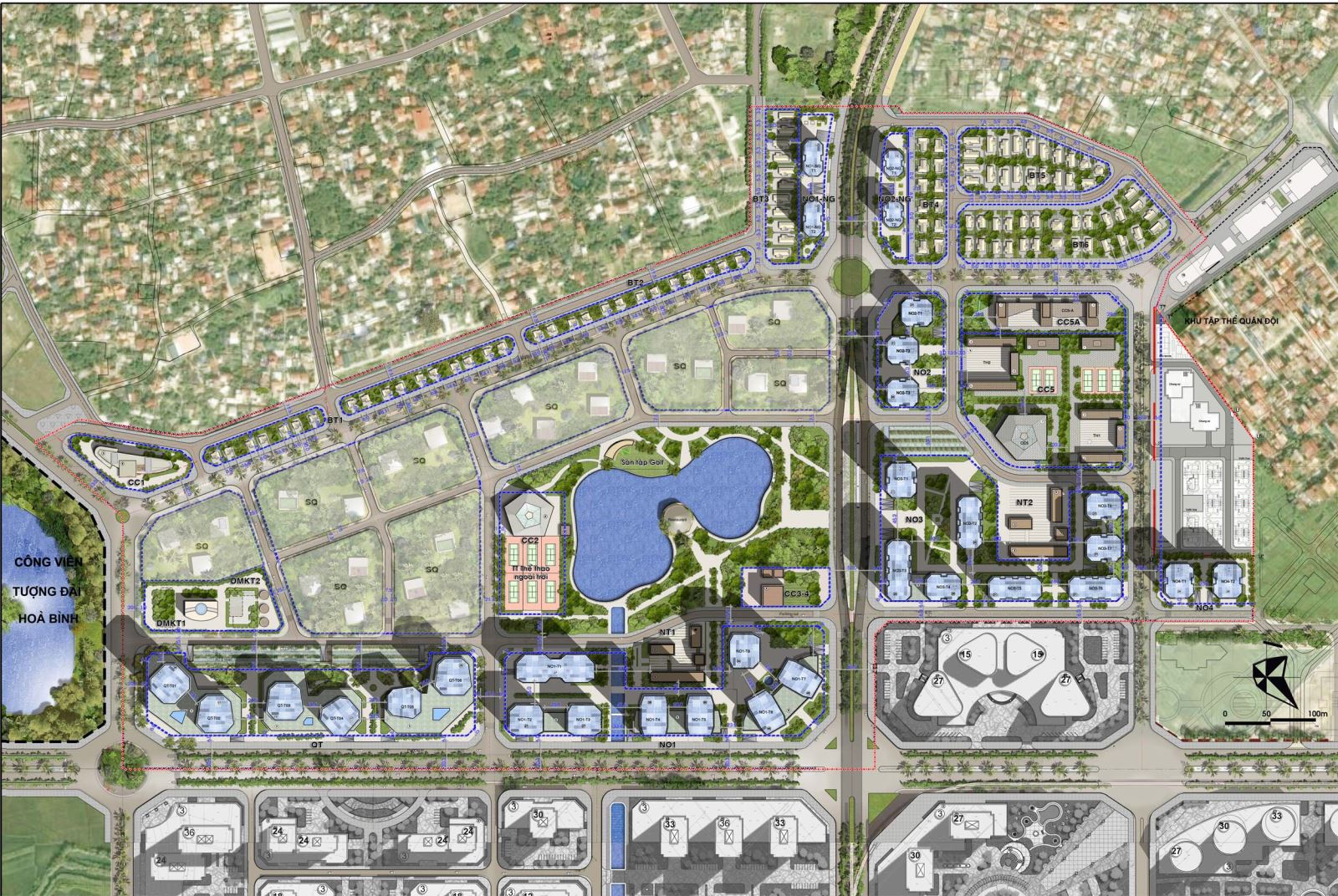 Masterplan of Diplomatic Corps urban